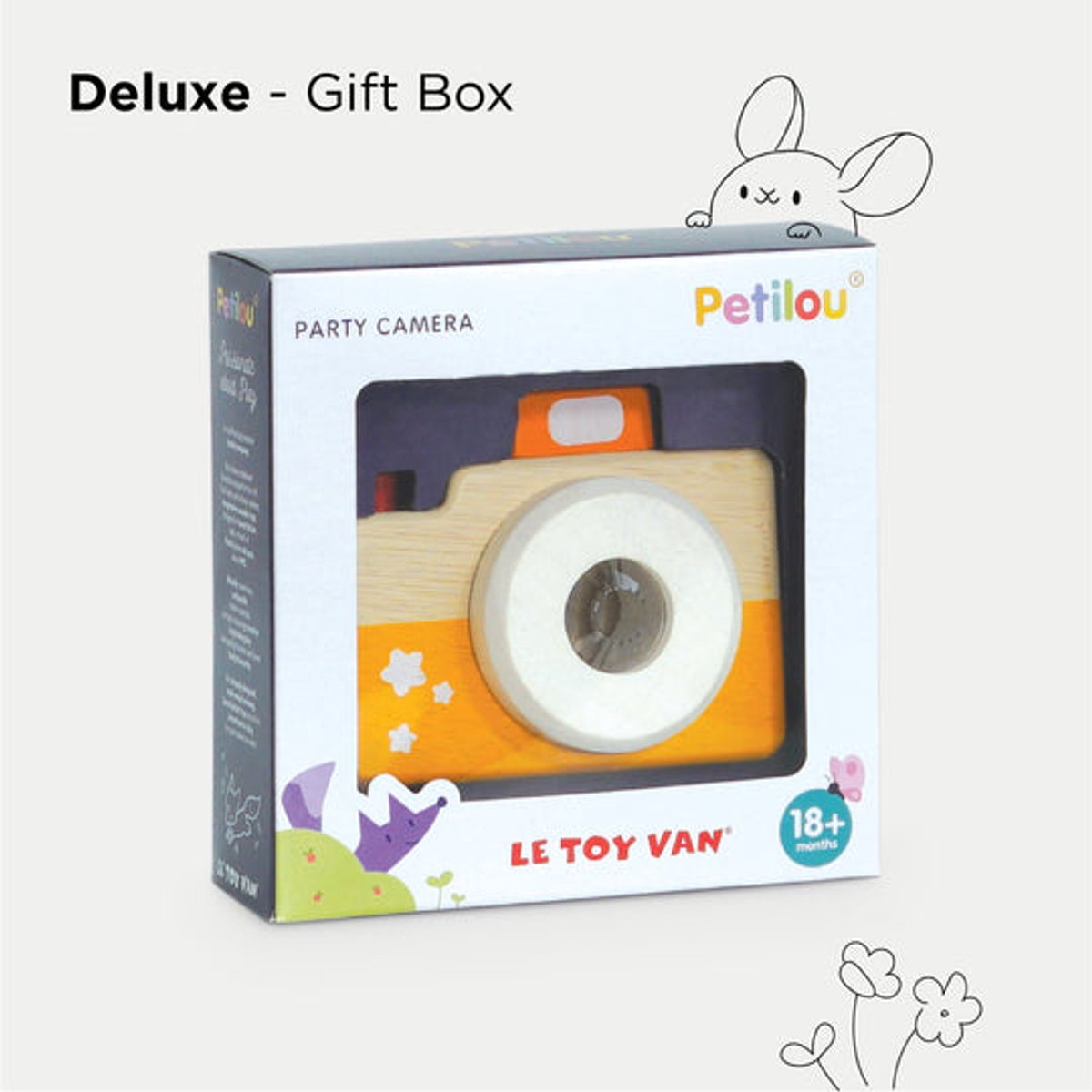 Le Toy Van – Kaleidoscoop Camera (oranje) | Houten   voor Peuters